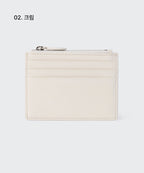 MUSINSA STANDARD WOMAN MUSINSA STANDARD WOMAN Women's Crinkle Leather Zipper Card Wallet