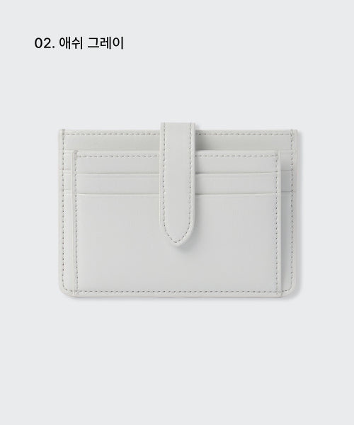 MUSINSA STANDARD WOMAN MUSINSA STANDARD WOMAN Women's Crinkle Leather Closure Card Wallet