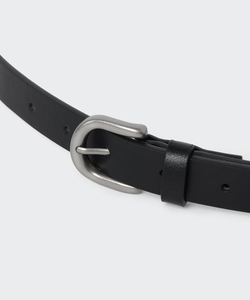 MUSINSA STANDARD WOMAN MUSINSA STANDARD WOMAN Women's Rounded Leather Slim Belt 20mm