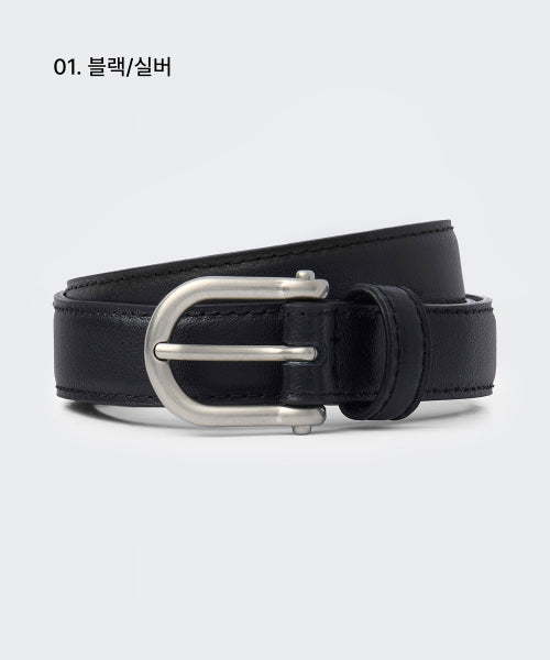 MUSINSA STANDARD WOMAN MUSINSA STANDARD WOMAN Women's Shackle Leather Slim Belt 20mm