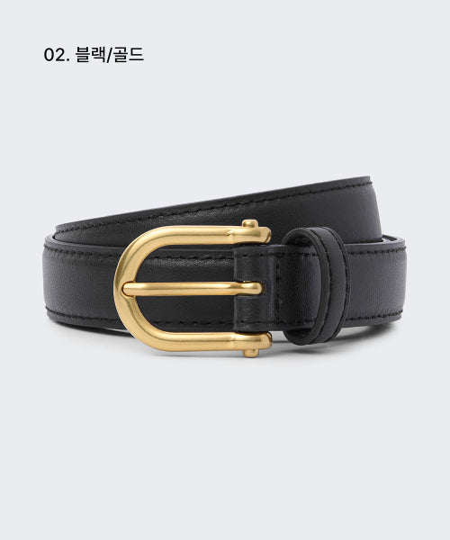 MUSINSA STANDARD WOMAN MUSINSA STANDARD WOMAN Women's Shackle Leather Slim Belt 20mm