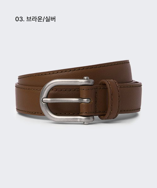 MUSINSA STANDARD WOMAN MUSINSA STANDARD WOMAN Women's Shackle Leather Slim Belt 20mm