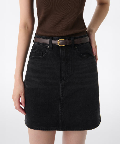 MUSINSA STANDARD WOMAN MUSINSA STANDARD WOMAN Women's Shackle Leather Slim Belt 20mm