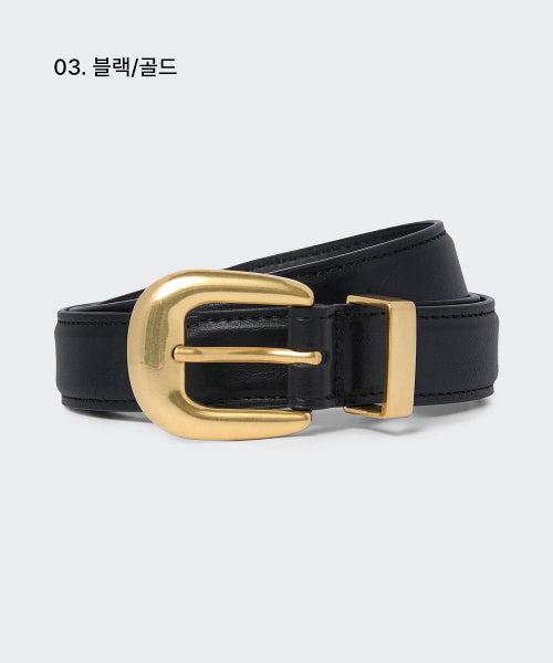MUSINSA STANDARD WOMAN MUSINSA STANDARD WOMAN Women's Synthetic Leather Western Belt 20mm