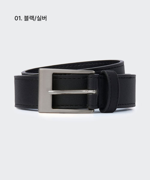 MUSINSA STANDARD WOMAN MUSINSA STANDARD WOMAN Women's Rectangle Synthetic Leather Belt_25mm