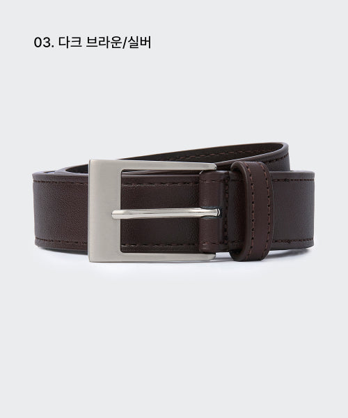 MUSINSA STANDARD WOMAN MUSINSA STANDARD WOMAN Women's Rectangle Synthetic Leather Belt_25mm