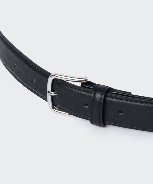 MUSINSA STANDARD WOMAN MUSINSA STANDARD WOMAN Women's Thin Rounded Square Synthetic Leather Belt 25mm