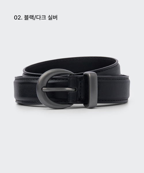 MUSINSA STANDARD WOMAN MUSINSA STANDARD WOMAN Women's Crescent Synthetic Leather Slim Belt_20mm