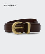 MUSINSA STANDARD WOMAN MUSINSA STANDARD WOMAN Women's Crescent Synthetic Leather Slim Belt_20mm