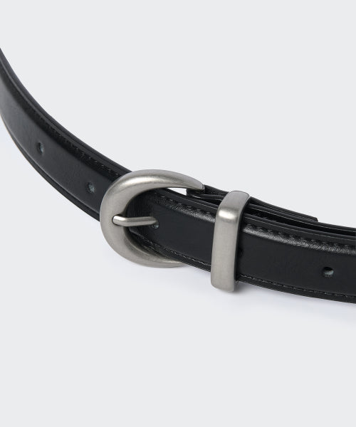 MUSINSA STANDARD WOMAN MUSINSA STANDARD WOMAN Women's Crescent Synthetic Leather Slim Belt_20mm