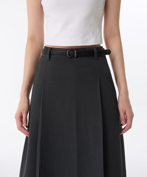 MUSINSA STANDARD WOMAN MUSINSA STANDARD WOMAN Women's Crescent Synthetic Leather Slim Belt_20mm