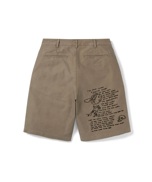 THISISNEVERTHAT THISISNEVERTHAT TNT Daniel Johnston Washed Short Khaki