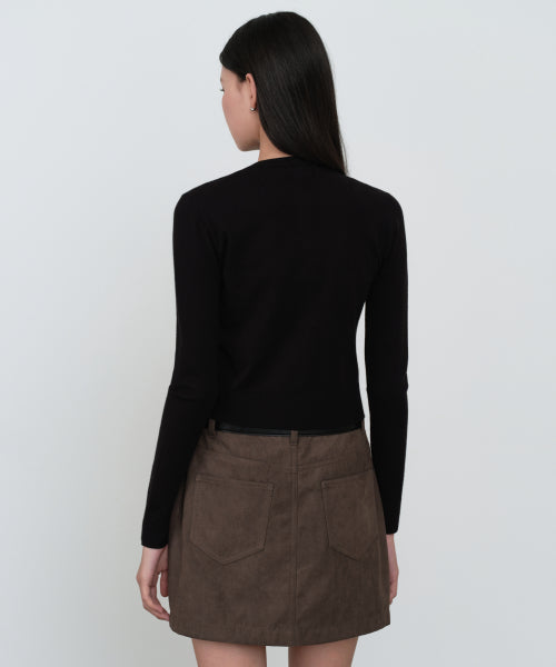 MUSINSA STANDARD WOMAN MUSINSA STANDARD WOMAN Cardigan Slim Fit [Black]