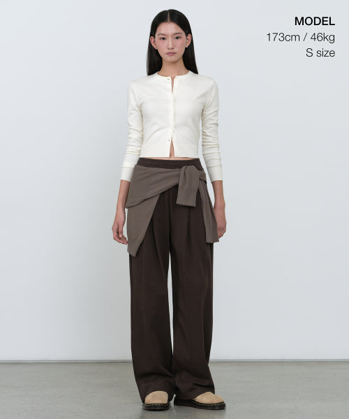MUSINSA STANDARD WOMAN MUSINSA STANDARD WOMAN Cardigan Slim Fit [Cream]