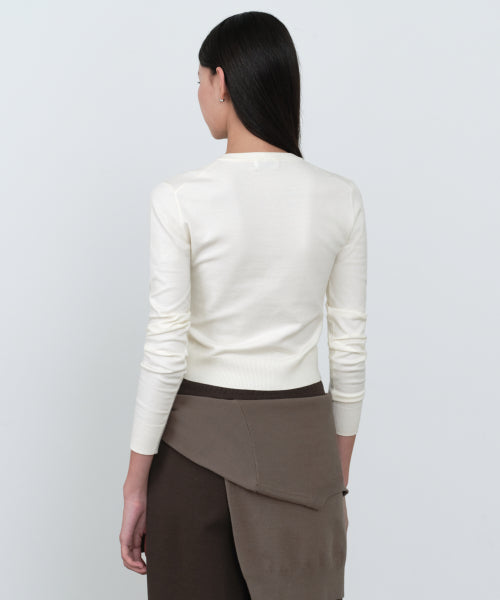 MUSINSA STANDARD WOMAN MUSINSA STANDARD WOMAN Cardigan Slim Fit [Cream]