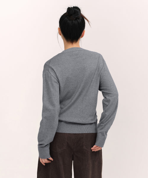 MUSINSA STANDARD WOMAN MUSINSA STANDARD WOMAN Cardigan Medium Gray