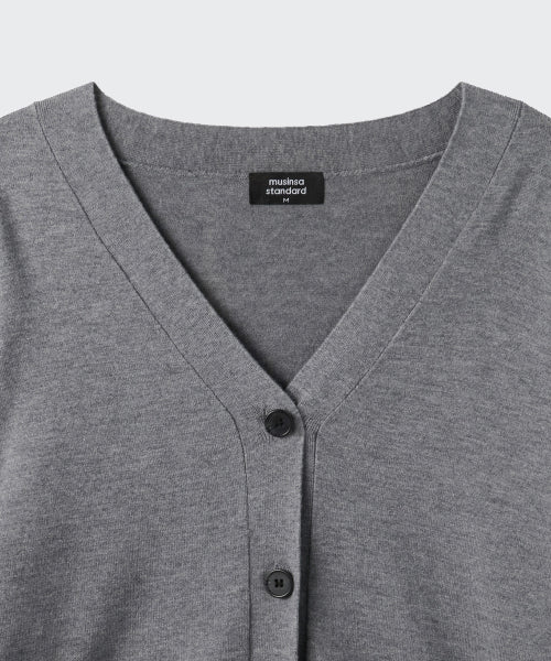 MUSINSA STANDARD WOMAN MUSINSA STANDARD WOMAN Cardigan Medium Gray