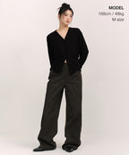 MUSINSA STANDARD WOMAN MUSINSA STANDARD WOMAN Women's Essential Relaxed Cardigan Black