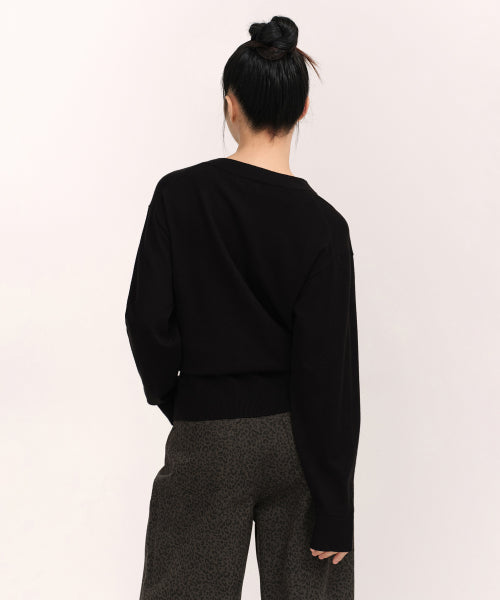 MUSINSA STANDARD WOMAN MUSINSA STANDARD WOMAN Women's Essential Relaxed Cardigan Black