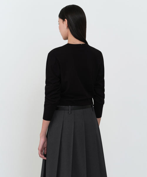 MUSINSA STANDARD WOMAN MUSINSA STANDARD WOMAN Women's Essential Round Neck Knit [Size]