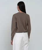 MUSINSA STANDARD WOMAN MUSINSA STANDARD WOMAN Women's Essential Round Neck Knit [Taupe]