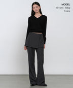 MUSINSA STANDARD WOMAN MUSINSA STANDARD WOMAN Women's Essential V Neck Knit [Black]