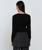 MUSINSA STANDARD WOMAN MUSINSA STANDARD WOMAN Women's Essential V Neck Knit [Black]