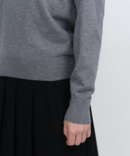 MUSINSA STANDARD WOMAN MUSINSA STANDARD WOMAN Women's Essential V Neck Knit Medium Gray