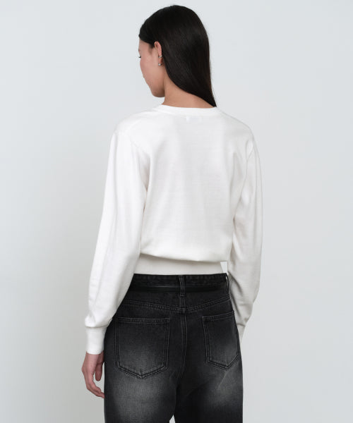 MUSINSA STANDARD WOMAN MUSINSA STANDARD WOMAN Women's Essential V Neck Knit [Ivory]