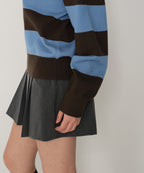 MUSINSA STANDARD WOMAN MUSINSA STANDARD WOMAN Women's Bold Stripe Collared Knit [Size]