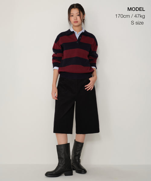 MUSINSA STANDARD WOMAN MUSINSA STANDARD WOMAN Women's Bold Stripe Collared Knit [Size]