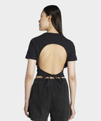 ADIDAS ADIDAS Cut Out Lip Tee - Black