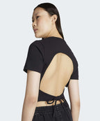 ADIDAS ADIDAS Cut Out Lip Tee - Black