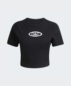 ADIDAS ADIDAS Cut Out Lip Tee - Black