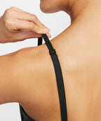 NIKE NIKE Foam Light Support Pad Triangle Sports Bra - Black: Smoke Gray