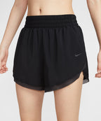 NIKE NIKE One Dry Fit High Waist 3 Inch Brief Lined Shorts - Black:Smoke Gray