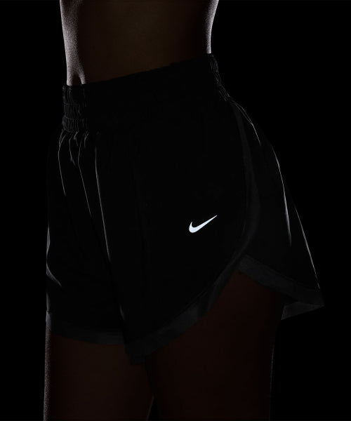 NIKE NIKE One Dry Fit High Waist 3 Inch Brief Lined Shorts - Black:Smoke Gray