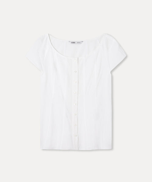 MIXXO MIXXO Shirt Round Neck Cut