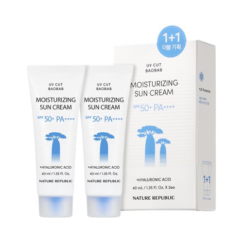 naturerepublic [2pack] UV Cut Baobab Moisturizing Sunscreen SPF50+ PA++++