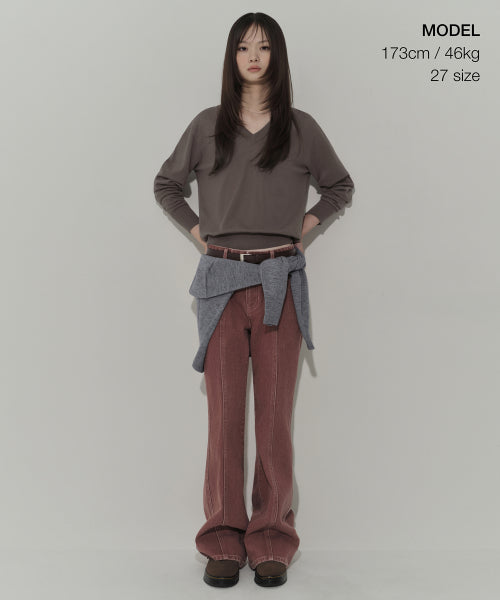 MUSINSA STANDARD WOMAN MUSINSA STANDARD WOMAN Denim Pants Smoke Pink