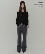 MUSINSA STANDARD WOMAN MUSINSA STANDARD WOMAN Women's Denim Pants Charcoal Gray