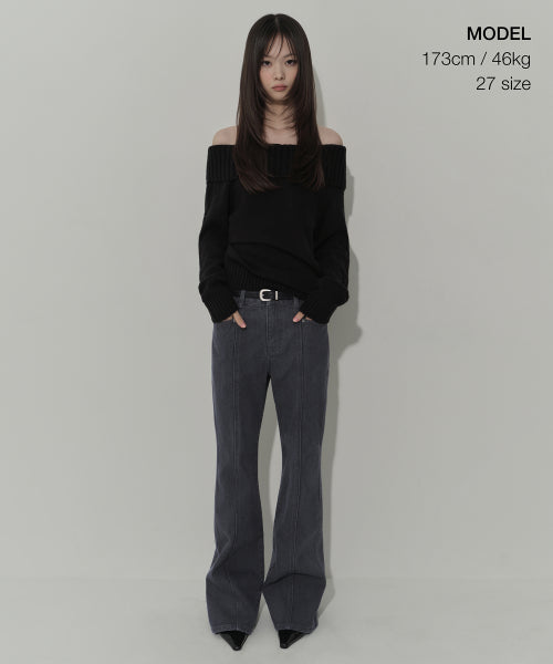 MUSINSA STANDARD WOMAN MUSINSA STANDARD WOMAN Women's Denim Pants Charcoal Gray