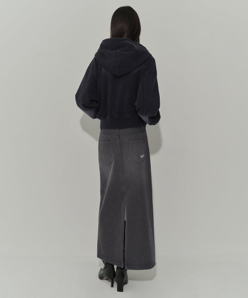 MUSINSA STANDARD WOMAN MUSINSA STANDARD WOMAN Maxi Skirt Charcoal Gray