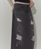 MUSINSA STANDARD WOMAN MUSINSA STANDARD WOMAN Maxi Skirt Charcoal Gray