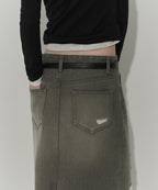 MUSINSA STANDARD WOMAN MUSINSA STANDARD WOMAN Maxi Skirt Khaki