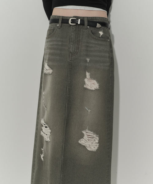 MUSINSA STANDARD WOMAN MUSINSA STANDARD WOMAN Maxi Skirt Khaki