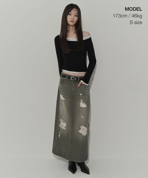 MUSINSA STANDARD WOMAN MUSINSA STANDARD WOMAN Maxi Skirt Khaki