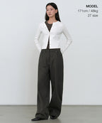 MUSINSA STANDARD WOMAN MUSINSA STANDARD WOMAN Cotton Extra Wide Pants (Size Option)