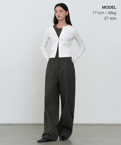 MUSINSA STANDARD WOMAN MUSINSA STANDARD WOMAN Cotton Extra Wide Pants (Size Option)