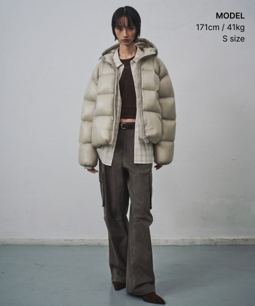MUSINSA STANDARD WOMAN MUSINSA STANDARD WOMAN Padded Jacket Light Beige
